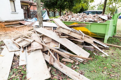 Representative image of skip hire truck at a site