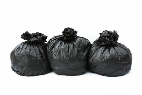 A variety of household waste placed in a domestic skip